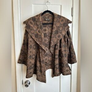 VINTAGE Arlene Wohl hand woven coat